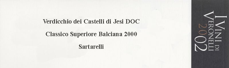 2002 Super Tre Stelle - Balciana 2000