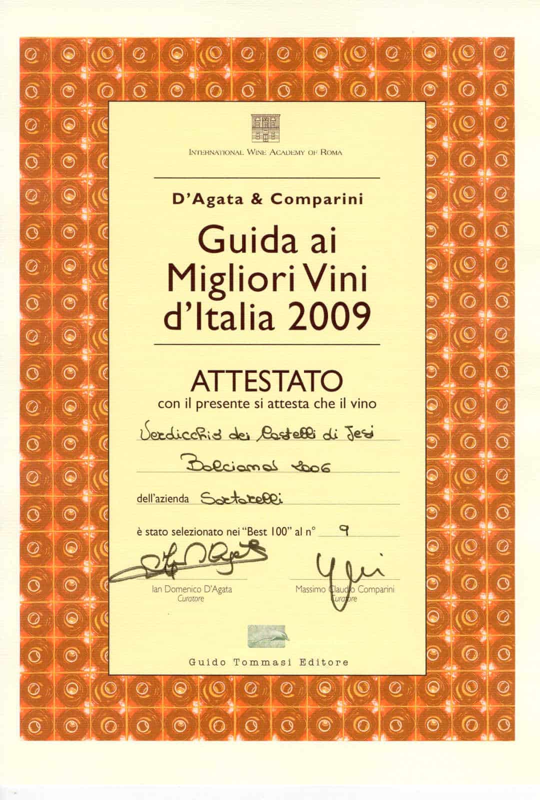 Balciana 2006 - Best 100 Vini d'Italia 2009
