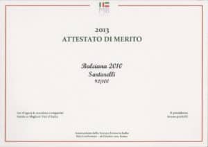 2013 Guida ai Migliori Vini d'Italia - Balciana 2010