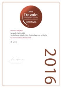 Tralivio 2014 - Bronze Medal - Decanter 2016