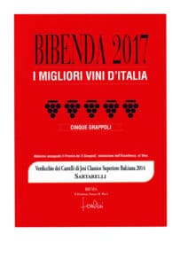 Balciana 2014 - 5 Grappoli - Bibenda 2017