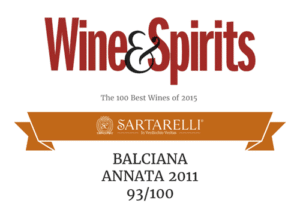 2015 Wine & Spirits (The Best 100) - Balciana Sartarelli 2011