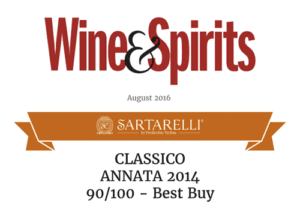 2016 Wine & Spirits - Classico Sartarelli 2014