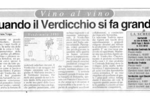 Quando il Verdicchio si fa grande - Bruno Vespa