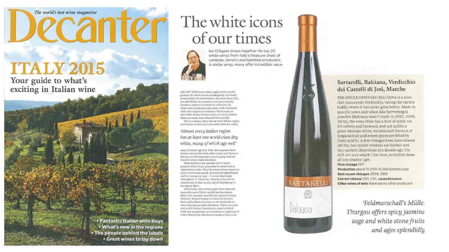 Decanter - The white icons of our times