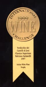 Balciana Sartarelli 1997 - Italian White Wine Trophy - International Wine Challenge 1999