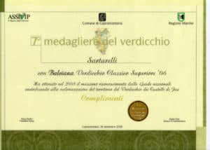 Balciana 2006 - 7 Medagliere del Verdicchio 2009