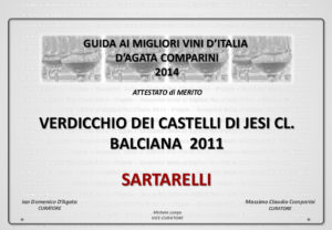 Balciana Sartarelli 2011 - Guida ai Migliori Vini d’Italia 2014