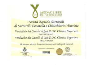 Balciana 2013 - 14° Medagliere del Verdicchio 2016